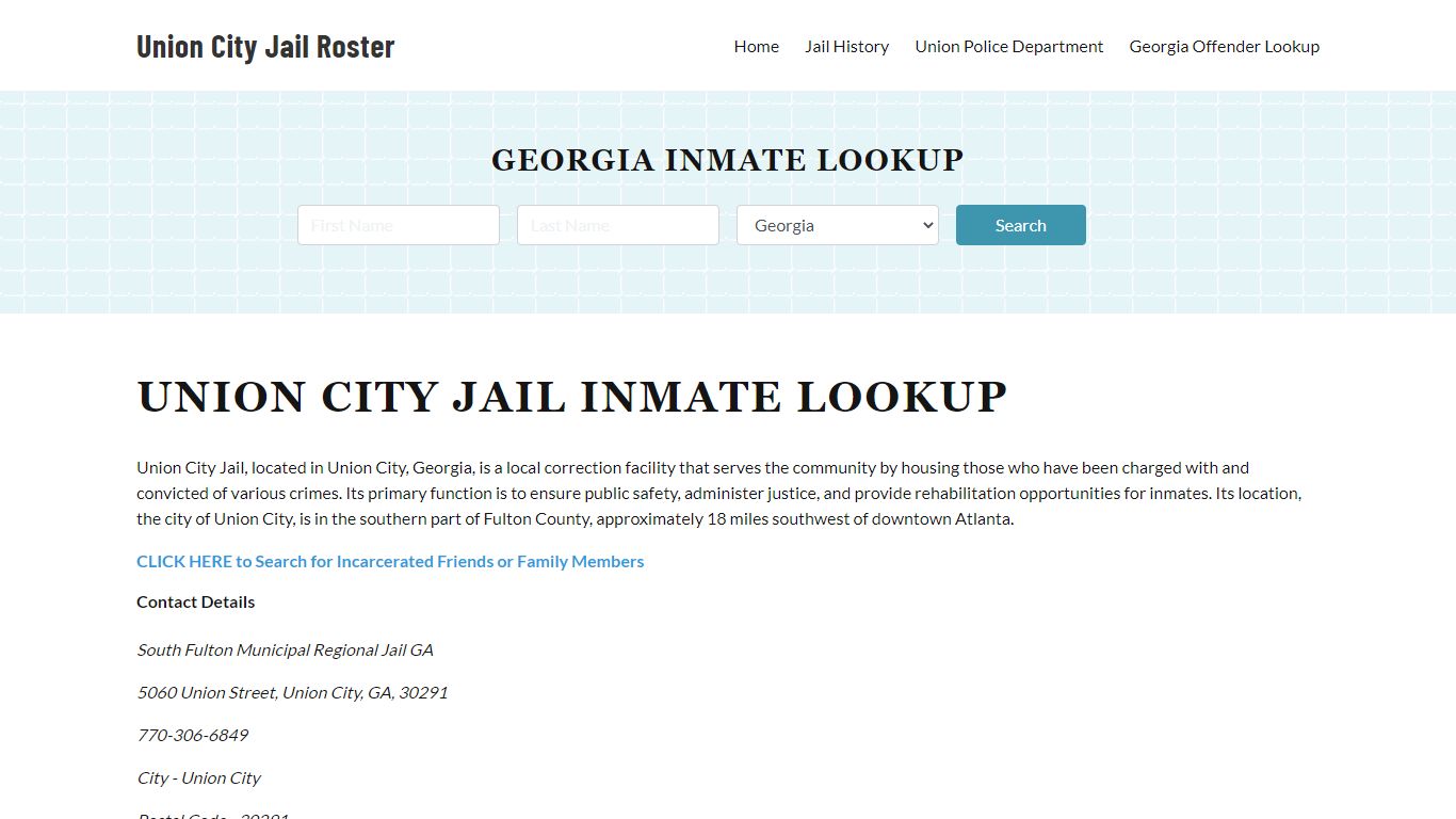 Georgia Offender Lookup, City Jail Records Search